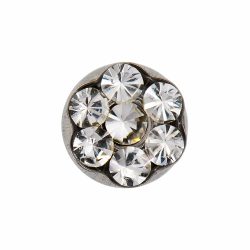 Brinco Studex Dayse Crystal Prata