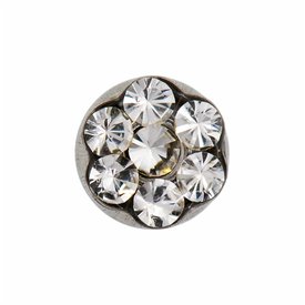 BRINCO STUDEX DAYSE CRYSTAL PRATA