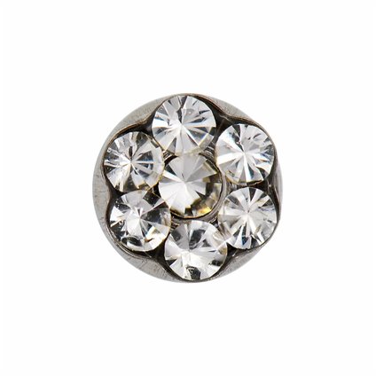 BRINCO STUDEX DAYSE CRYSTAL PRATA