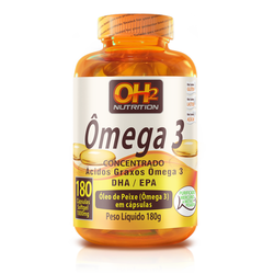 Ômega 3 1000mg Oh2 Nutrition 180 Cápsulas