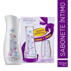 Kit Sabonete Íntimo Dermacyd Delicata 24h 200ml + 100ml - Portinari