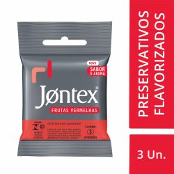 Preservativo Jontex Flavorizado Frutas Vermelhas