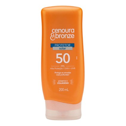 PROTETOR SOLAR FPS 50 CENOURA E BRONZE 200ML