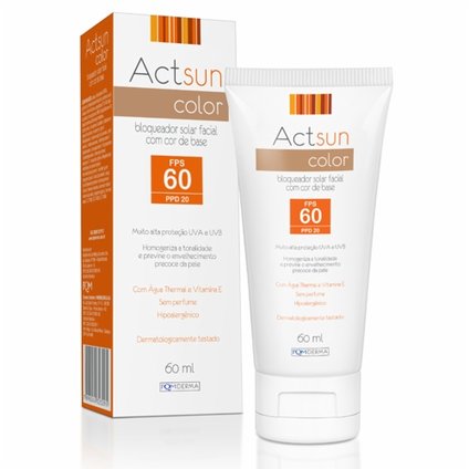 PROTETOR SOLAR  ACTSUN COLOR FPS 60 60ML