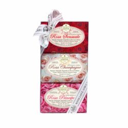Kit Nesti Dante Le Rose Com 3 Sabonetes 150g