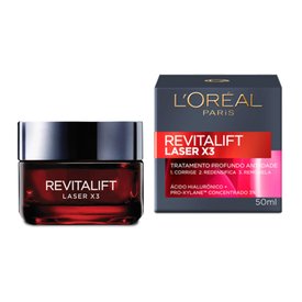 CREME HIDRATANTE FACIAL ANTI-IDADE L'ORÉAL PARIS REVITALIFT LASER X3 DIURNO 50ML