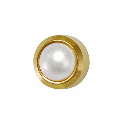 BRINCO STUDEX INFANTIL PEROLA DOURADO 2MM