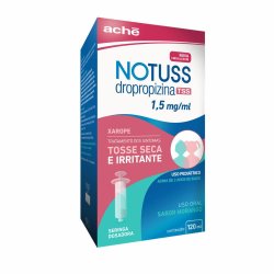 Notuss Dropropizina Pedriátrico 1,5mg/ml Sabor Morango Xarope 120ml