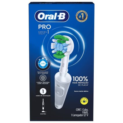 ESCOVA DENTAL ELÉTRICA ORAL-B PRO SERIES 1 127V