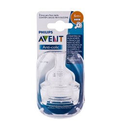Bico Para Mamadeira Avent Anti-colic N4 Com 2 Unidades