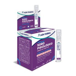 Soro Fisiológico 0,9% Com 10 Ampolas 5ml Adv Cada