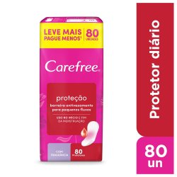 Carefree Protetor Diário Proteção Com Fragrância 80 Unidades