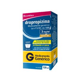 DROPROPIZINA 3MG/ML XAROPE 120ML BIOSINTÉTICA GÉNERICO