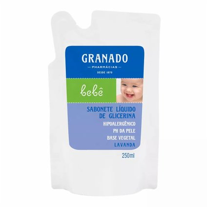 SABONETE LIQUÍDO GRANADO BEBÊ LAVANDA REFIL 250ML