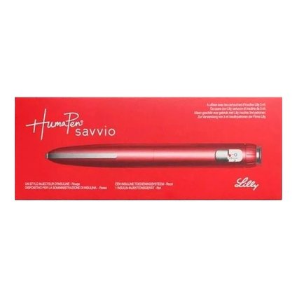 CANETA APLICADORA DE INSULINA HUMAPEN SAVVIO VERMELHA 3ML