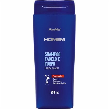 SHAMPOO 2 EM 1 CABELO E CORPO PANVEL HOMEM 250ML