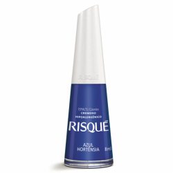 Esmalte Risque Cremoso Azul Hortencia