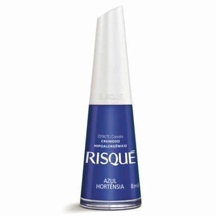 ESMALTE RISQUE CREMOSO AZUL HORTENCIA
