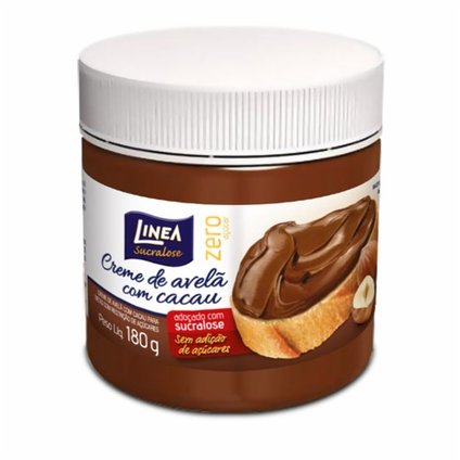CREME LINEA AVELÃ COM CACAU ZERO AÇÚCAR SUCRALOSE 180G