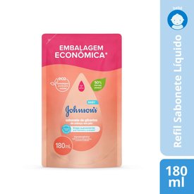 SABONETE LÍQUIDO DE GLICERINA JOHNSON'S BABY CABEÇA AOS PÉS 180ML - REFIL