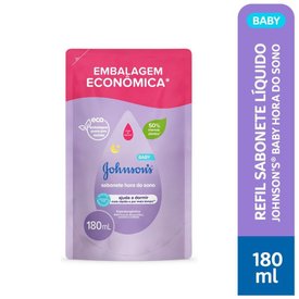 SABONETE LÍQUIDO DE GLICERINA JOHNSON'S BABY HORA DO SONO 180ML - REFIL