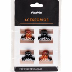 Piranha Tamanho Pp Preta E Tartaruga Com  4und Panvel Acessorios