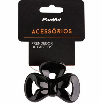 PIRANHA PARA CABELO LAÇO PANVEL ACESSÓRIOS PRETA MÉDIA