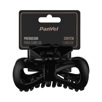 PIRANHA PARA CABELO LAÇO PANVEL ACESSÓRIOS PRETA GRANDE