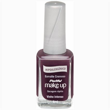 ESMALTE CREMOSO HIPOALERGÊNICO PANVEL MAKE UP VINHO INTENSO 8ML