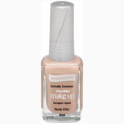 ESMALTE CREMOSO HIPOALERGÊNICO PANVEL MAKE UP NUDE CHIC 8ML