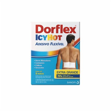 DORFLEX ICY HOT ADESIVOS EXT GRANDES C/3