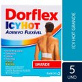 DORFLEX ICY HOT COM 5 ADESIVOS GRANDES