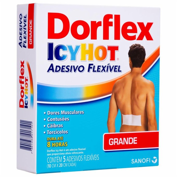 DORFLEX ICY HOT ADESIVOS GRANDES C/5 - PanVel Farmácias