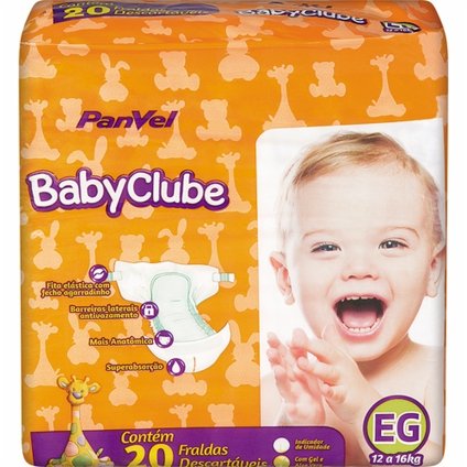 FRALDA PANVEL BABY CLUBE XG C/20
