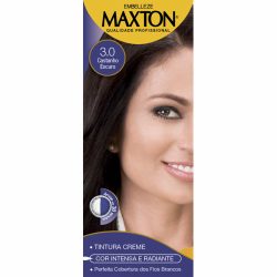 Tintura Maxton 3.0 Castanho Escuro Kit Pratico