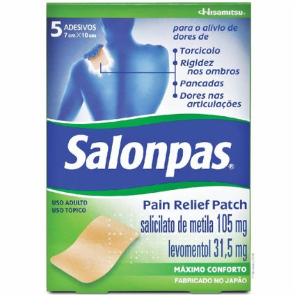 SALONPAS PAIN RELIEF PATCH 5 ADESIVOS
