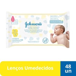 Lenços Umedecidos Johnsons Baby Recém Nascido 48 Unidades