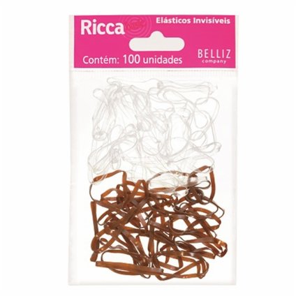 ELASTICOS INVISÍVEIS RICCA COM 100 UNIDADES