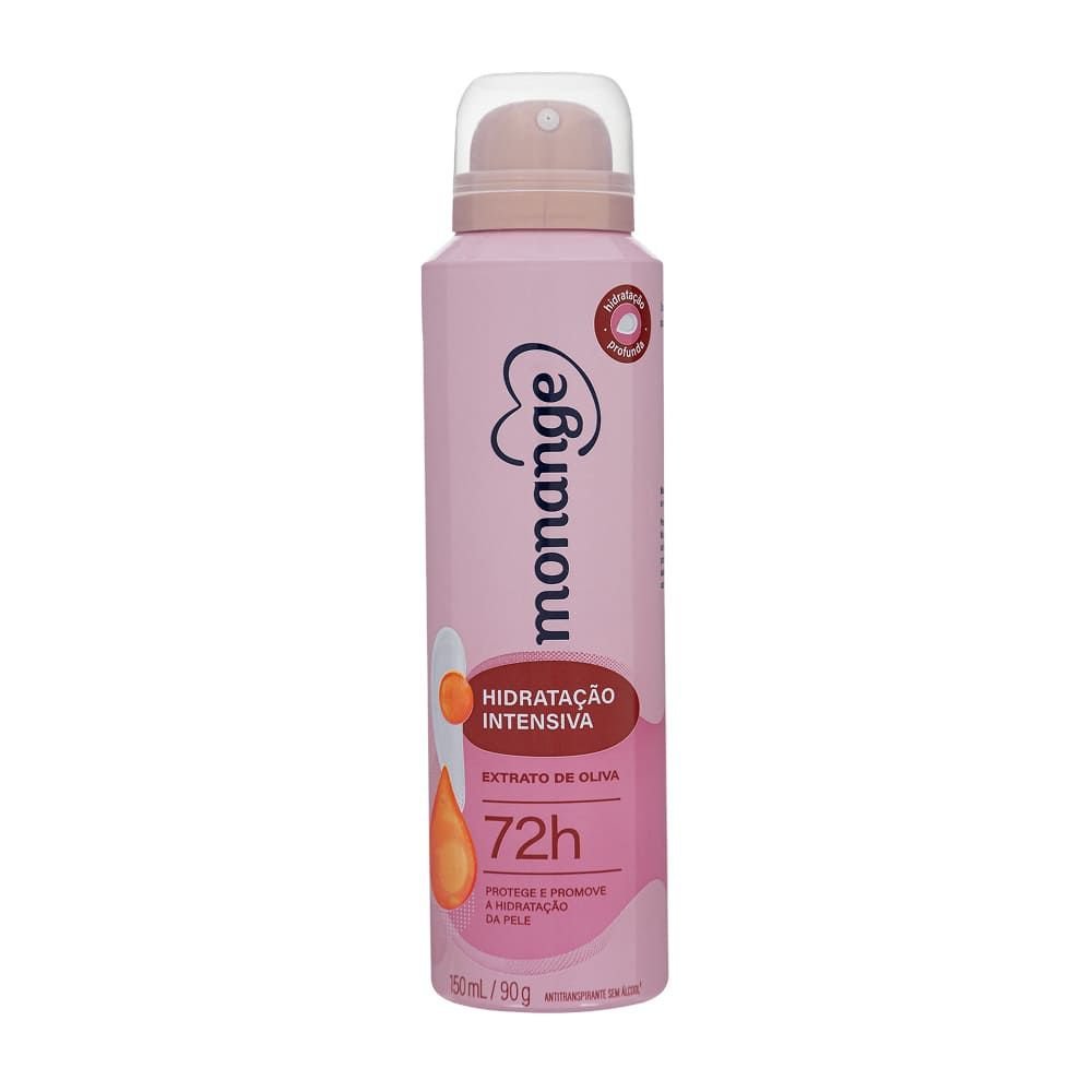 Desodorante Antitranspirante Aerossol Monange Hidratação Intensiva 150ml