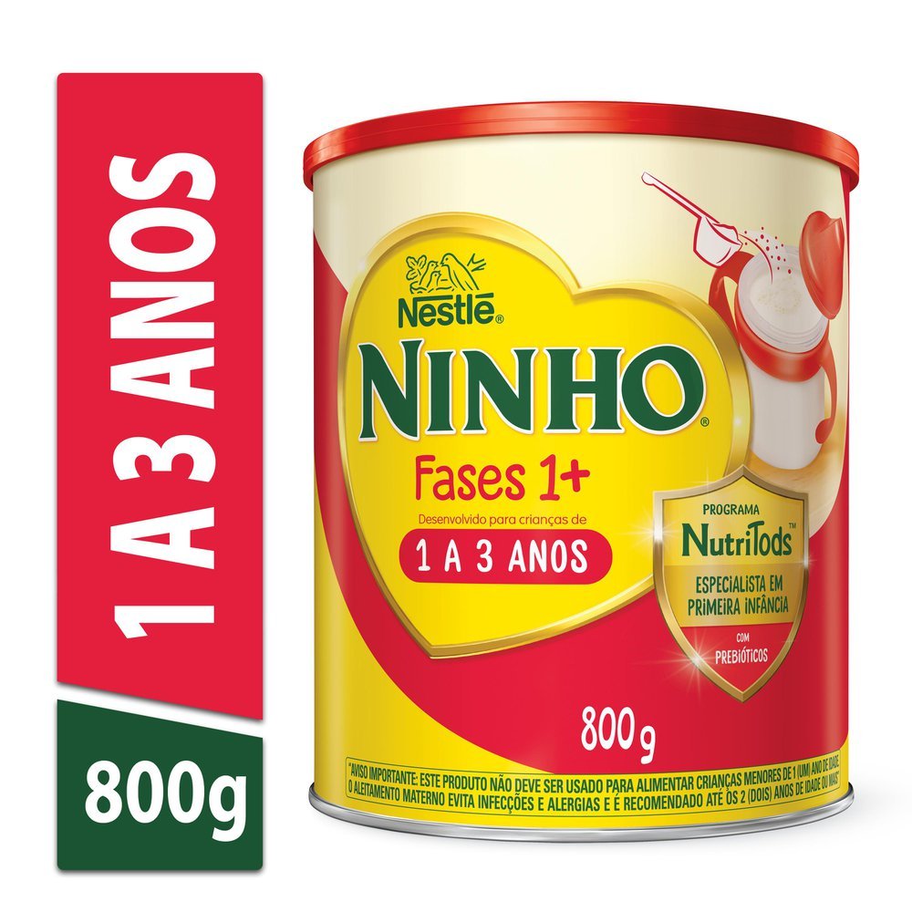 FÓRMULA INFANTIL NINHO FASES 1+ 800G