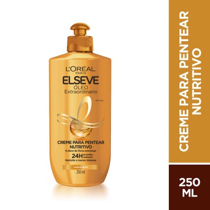 CREME PARA PENTEAR ELSEVE ÓLEO EXTRAORDINÁRIO L'ORÉAL PARIS 250ML