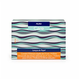 LENÇOS DE PAPEL PANVEL CARE COM 50 UNIDADES