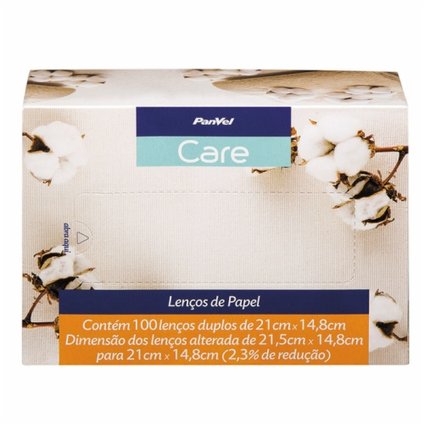 LENÇOS DE PAPEL PANVEL CARE COM 100