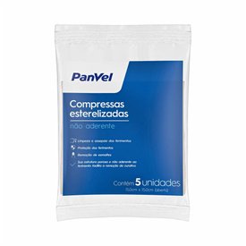 COMPRESSA NÃO ADERENTE PANVEL COM 5 UNIDADES