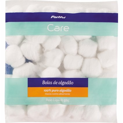 ALGODÃO EM BOLAS PANVEL CARE 50G