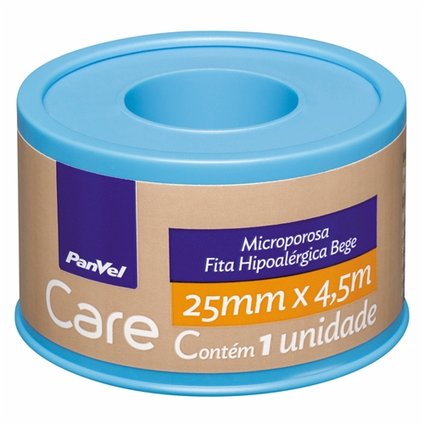 FITA MICROPOROSA HIPOALERGÊNCIA BEGE PANVEL CARE 25MMX4,5M