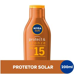 Protetor Solar Nivea Sun Protect  Bronze Fps15 200ml
