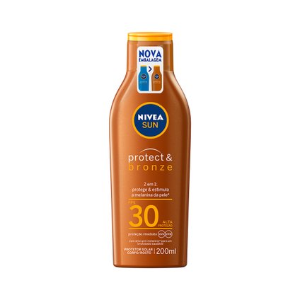 PROTETOR SOLAR NIVEA SUN PROTECT & BRONZE FPS 30 200ML