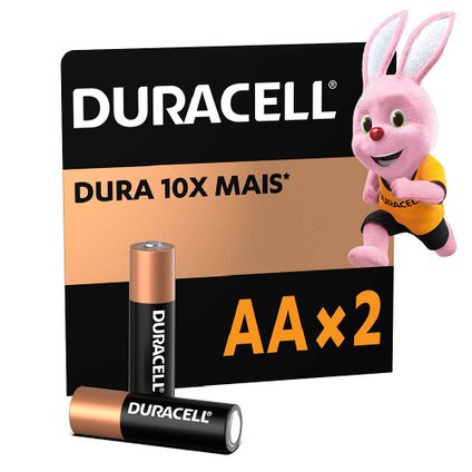 PILHA ALCALINA DURACELL AA COM 2