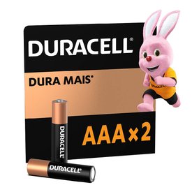 PILHA ALCALINA DURACELL AAA COM 2 UNIDADES
